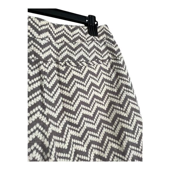 Cartonnier Chevron Patterned Shorts 10 Retro Preppy Twee Anthropologie - Picture 7 of 8